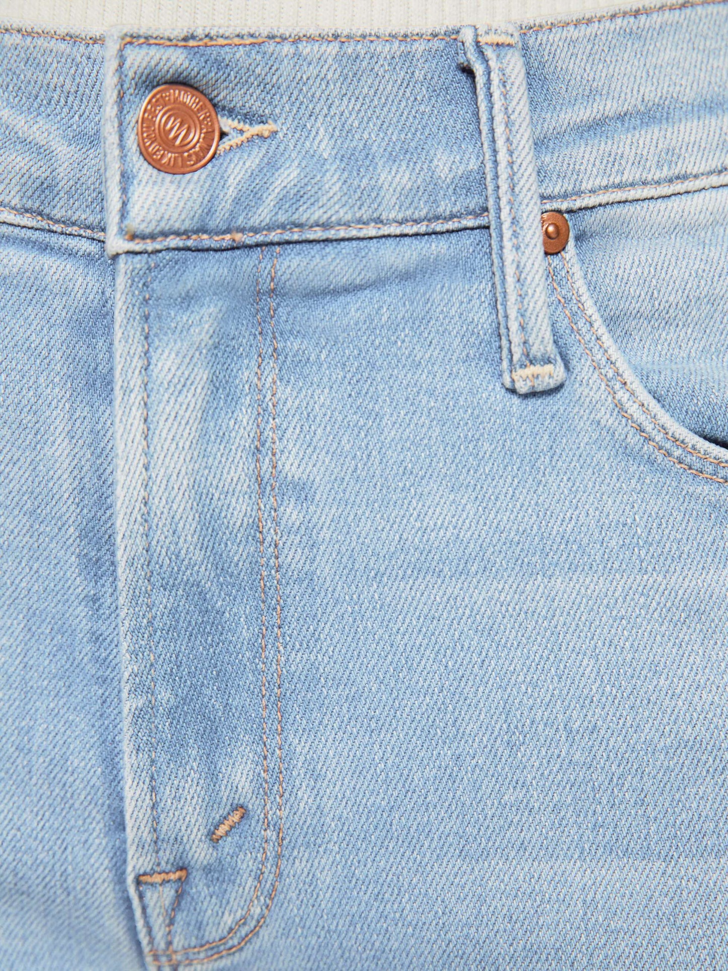 Mother Denim Women PETITES The Lil Mid Rise Dazzler Ankle Fray