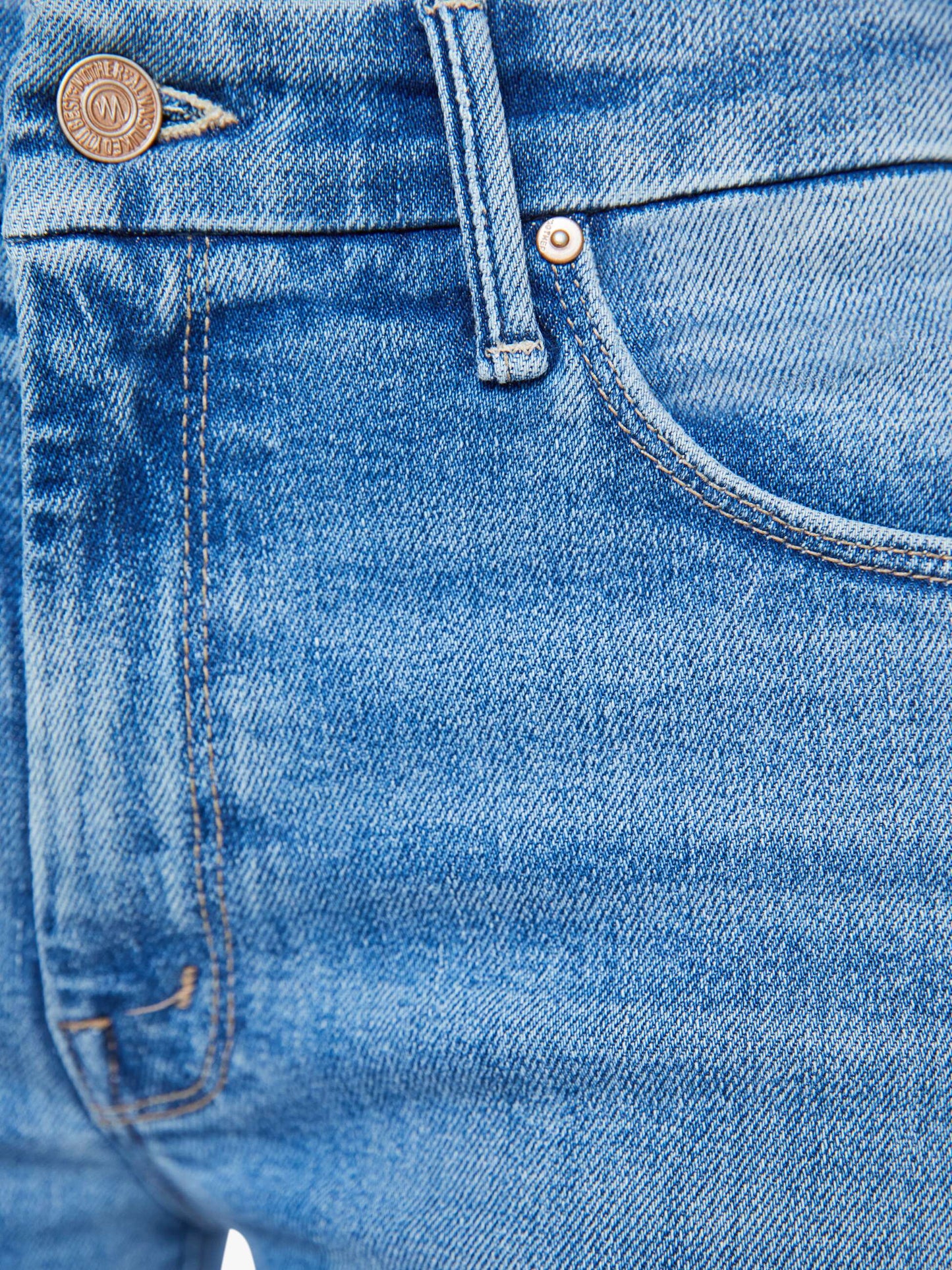 Mother Denim Women The Roller Fray