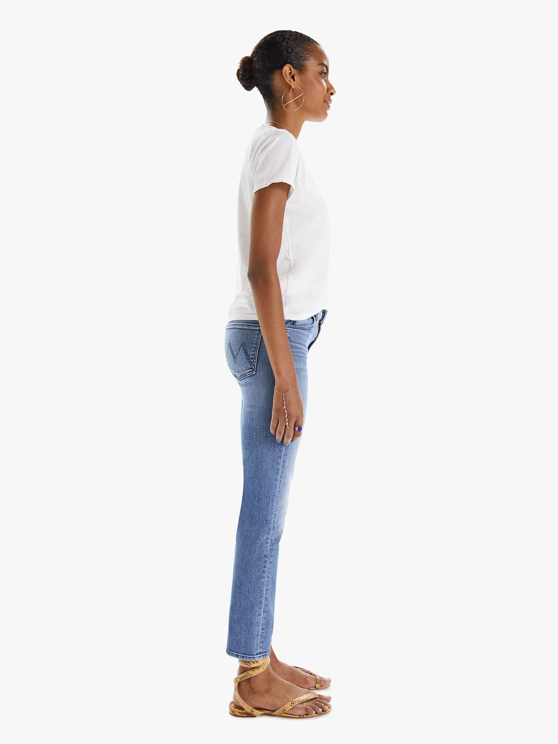 Mother Denim Women THE MID RISE DAZZLER ANKLE WE THE ANIMALS