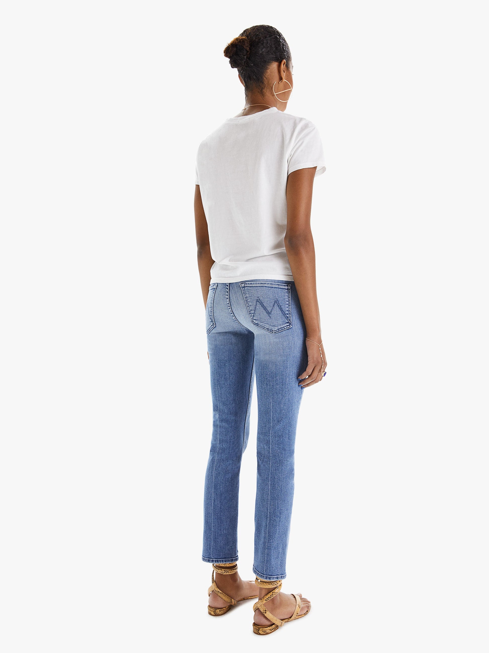 Mother Denim Women THE MID RISE DAZZLER ANKLE WE THE ANIMALS