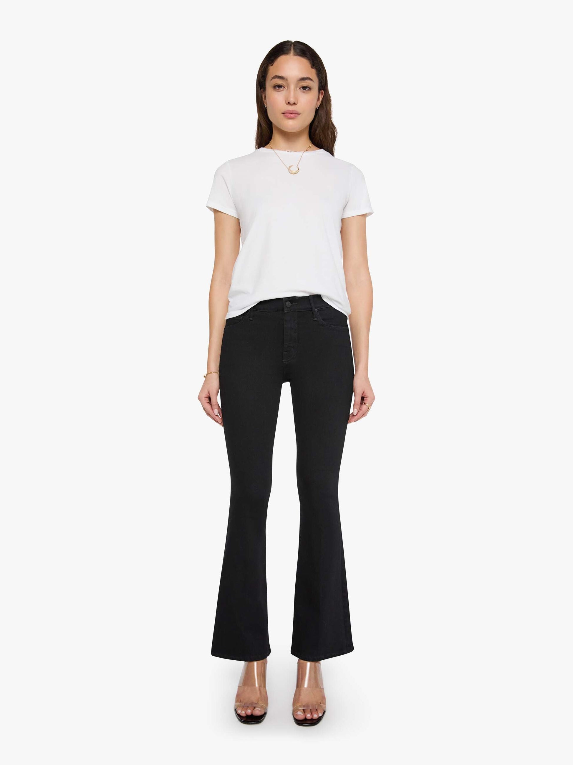 Mother Denim Women The Hustler Ankle Fray
