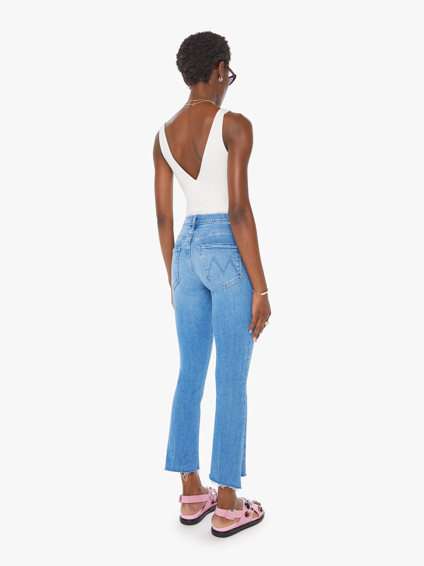 Mother Denim Women The Insider Crop Step Fray