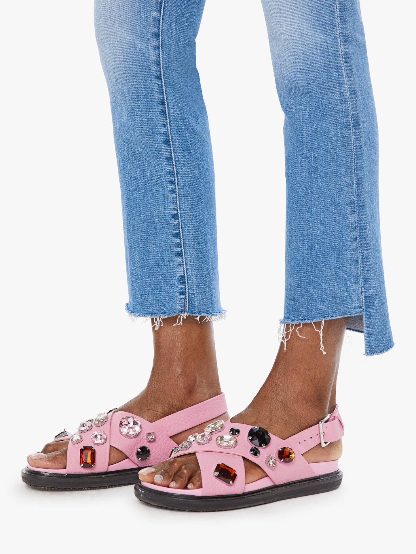 Mother Denim Women The Insider Crop Step Fray