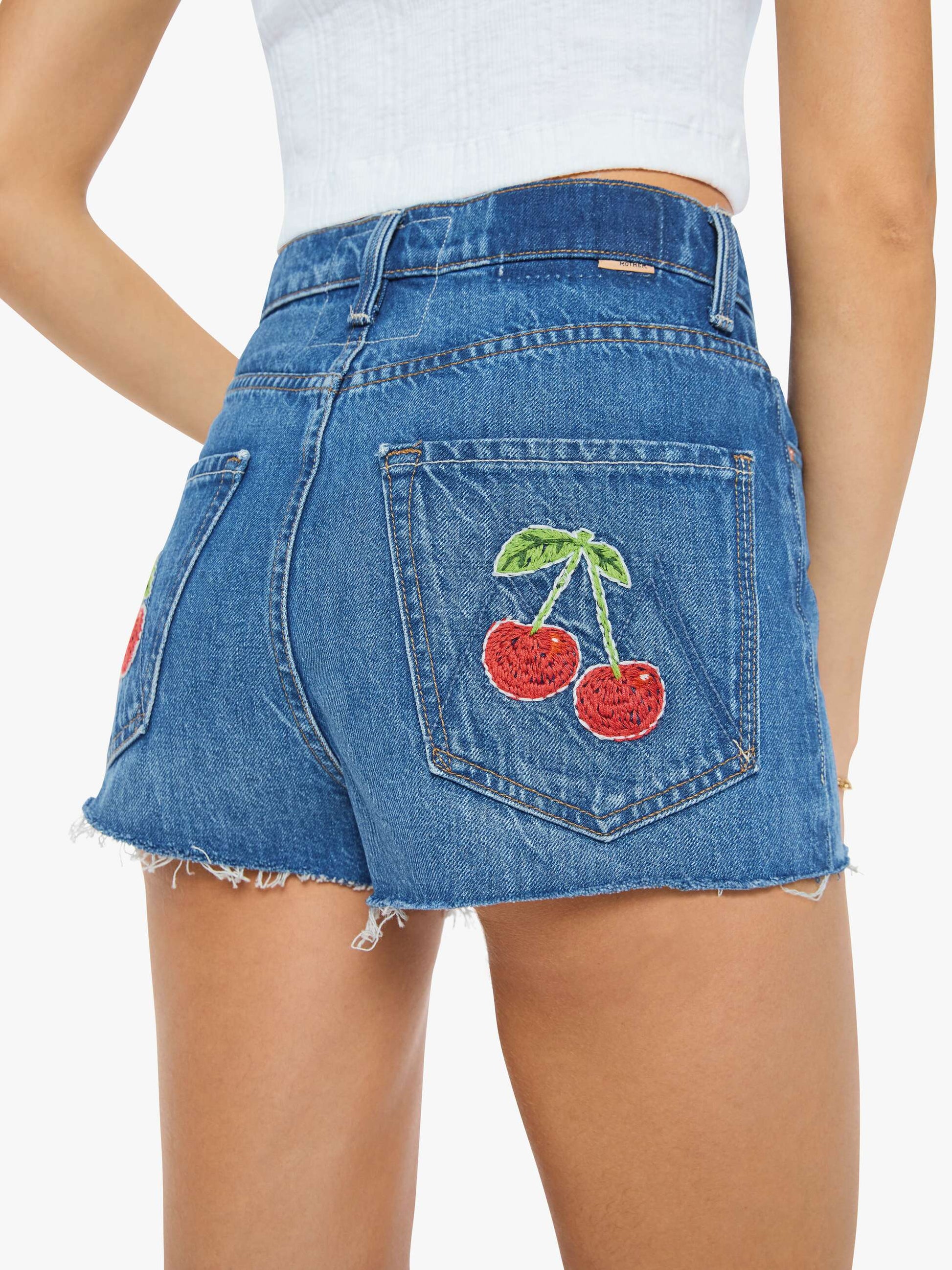 Mother Denim Women The Tune Up Short Fray
