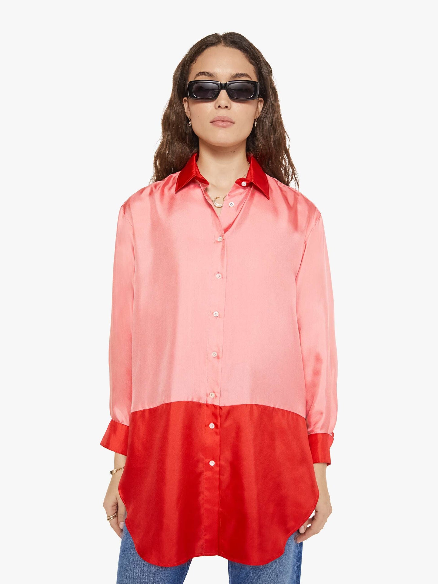 Mother Denim Women La Prestic Ouiston Liquette Top