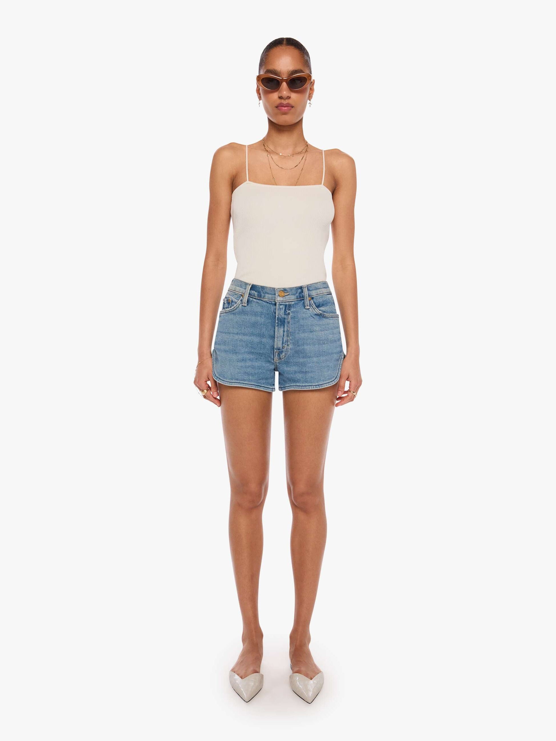 Mother Denim Women The Tomcat Matinee Short