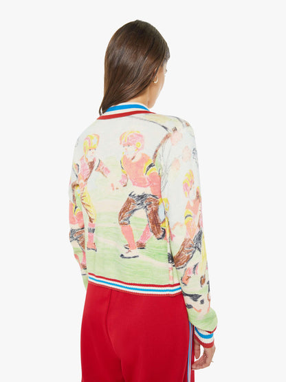 Mother Denim Women The Slim Raquette Cardigan