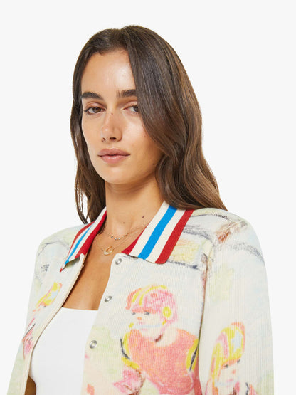Mother Denim Women The Slim Raquette Cardigan