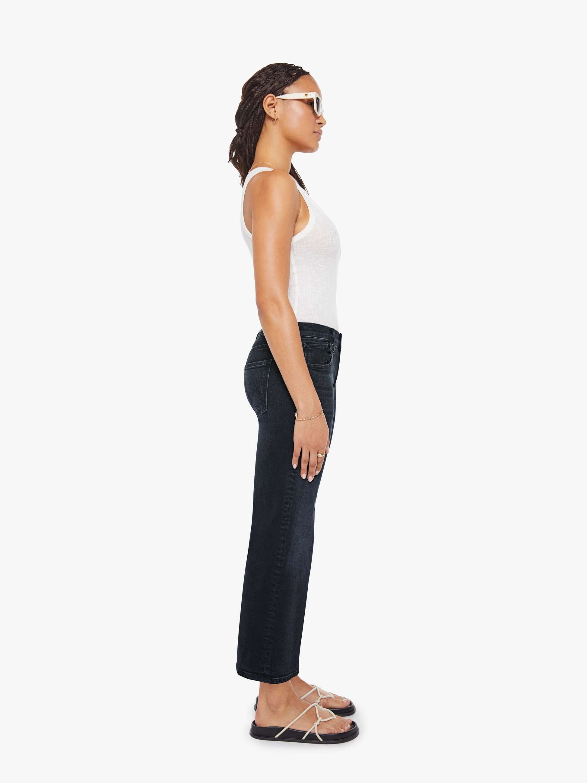 Mother Denim Women PETITES The Lil Mid Rise Zip Rambler