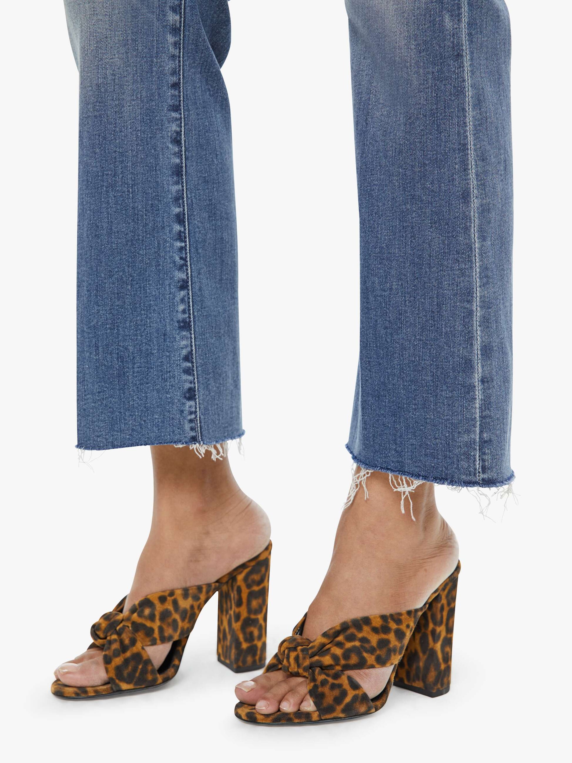 Mother Denim Women PETITES The Lil Hustler Ankle Fray