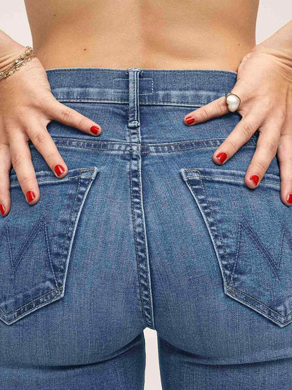 Mother Denim Women PETITES The Lil Hustler Ankle Fray