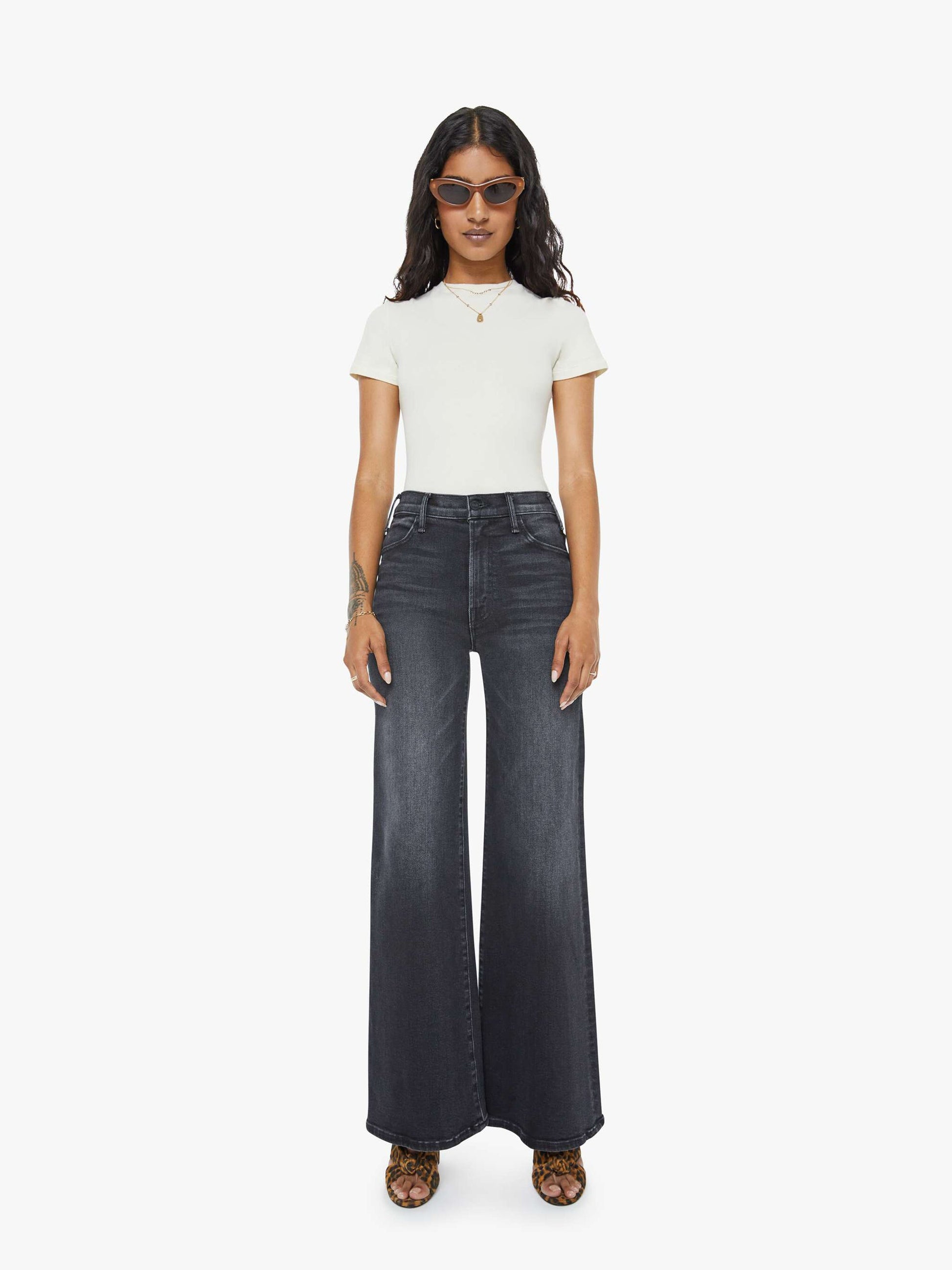 Mother Denim Women PETITES The Lil Hustler Roller Sneak