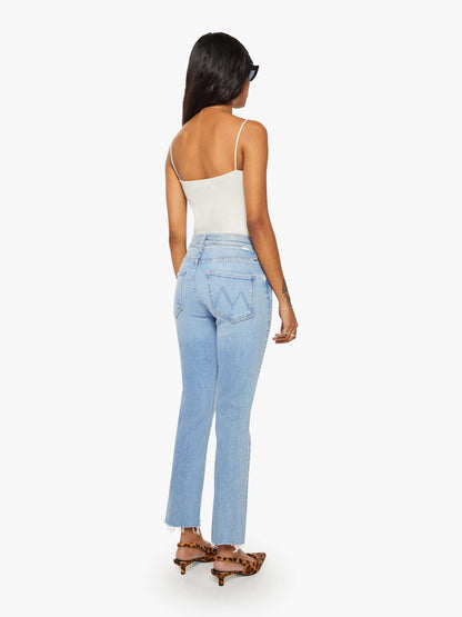 Mother Denim Women PETITES The Lil Mid Rise Dazzler Ankle Fray