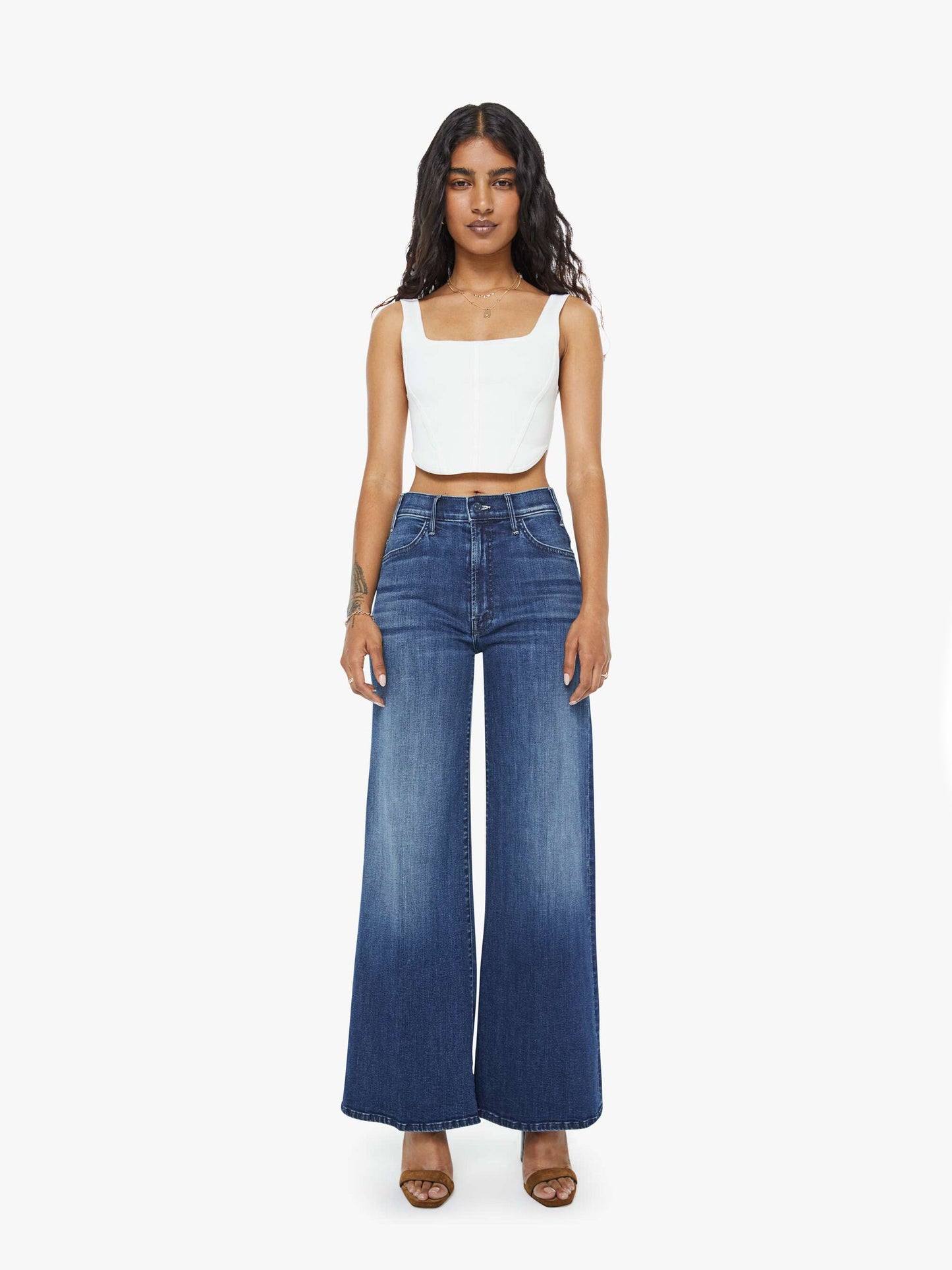Mother Denim Women PETITES The Lil Hustler Roller Skimp