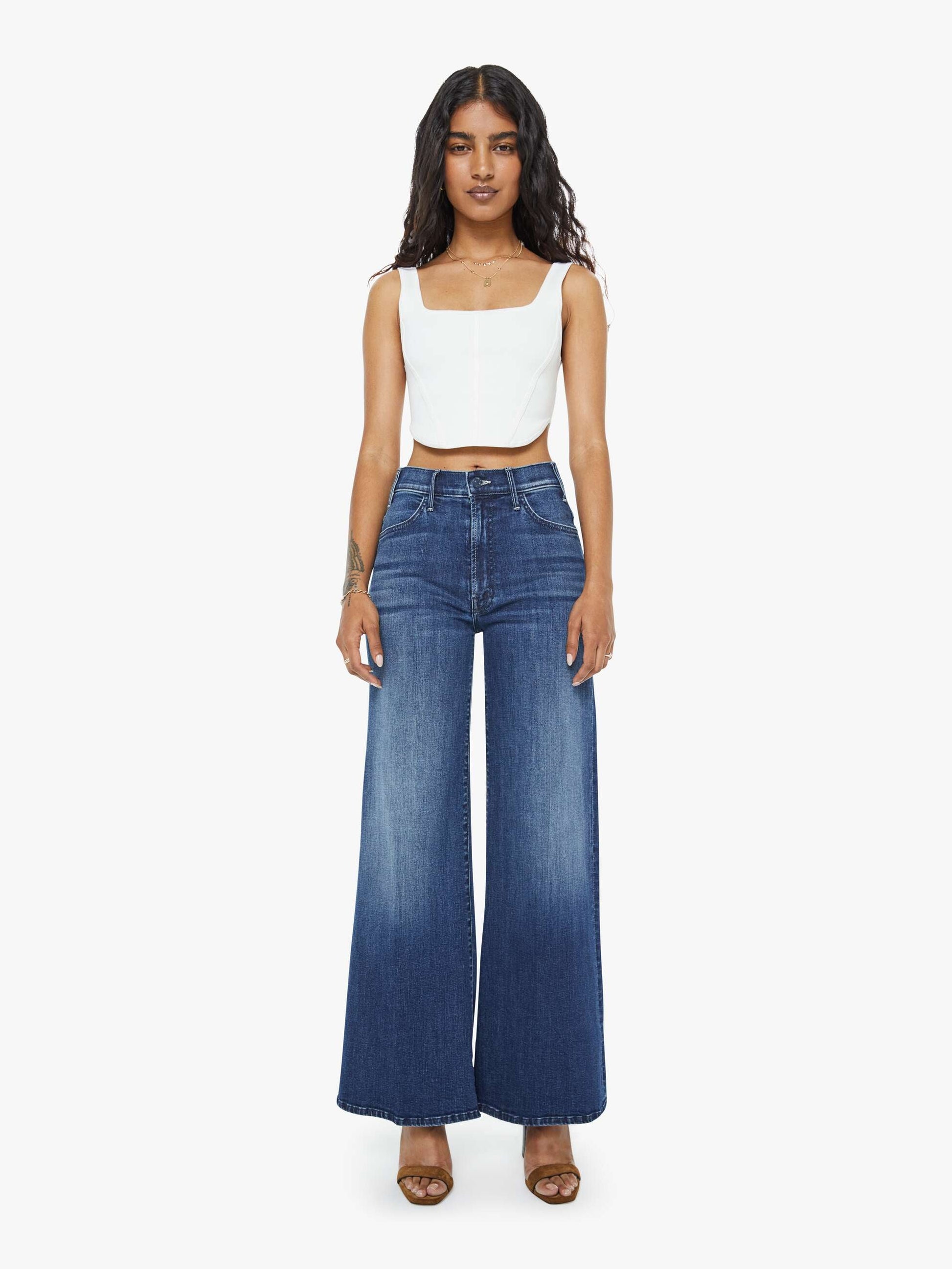 Mother Denim Women PETITES The Lil Hustler Roller Skimp