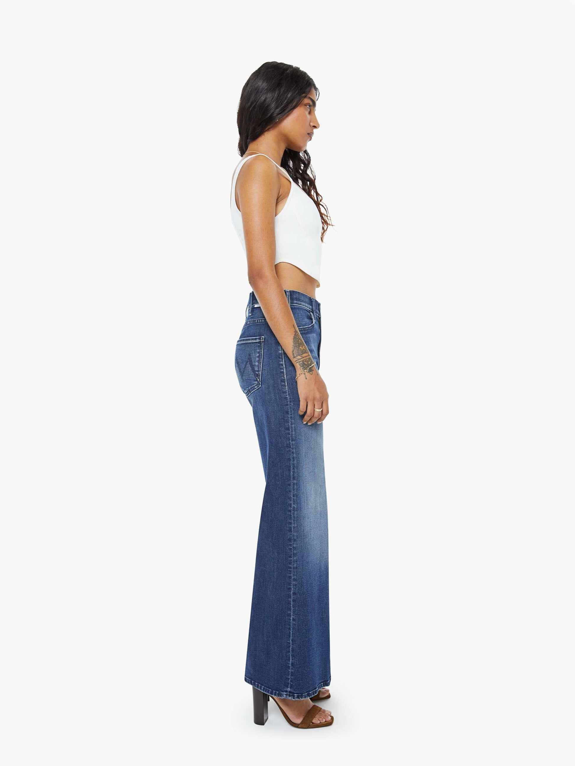 Mother Denim Women PETITES The Lil Hustler Roller Skimp
