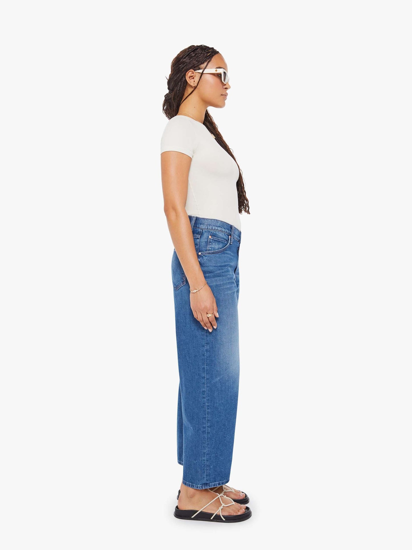 Mother Denim Women PETITES The Lil Delinquent Nerdy