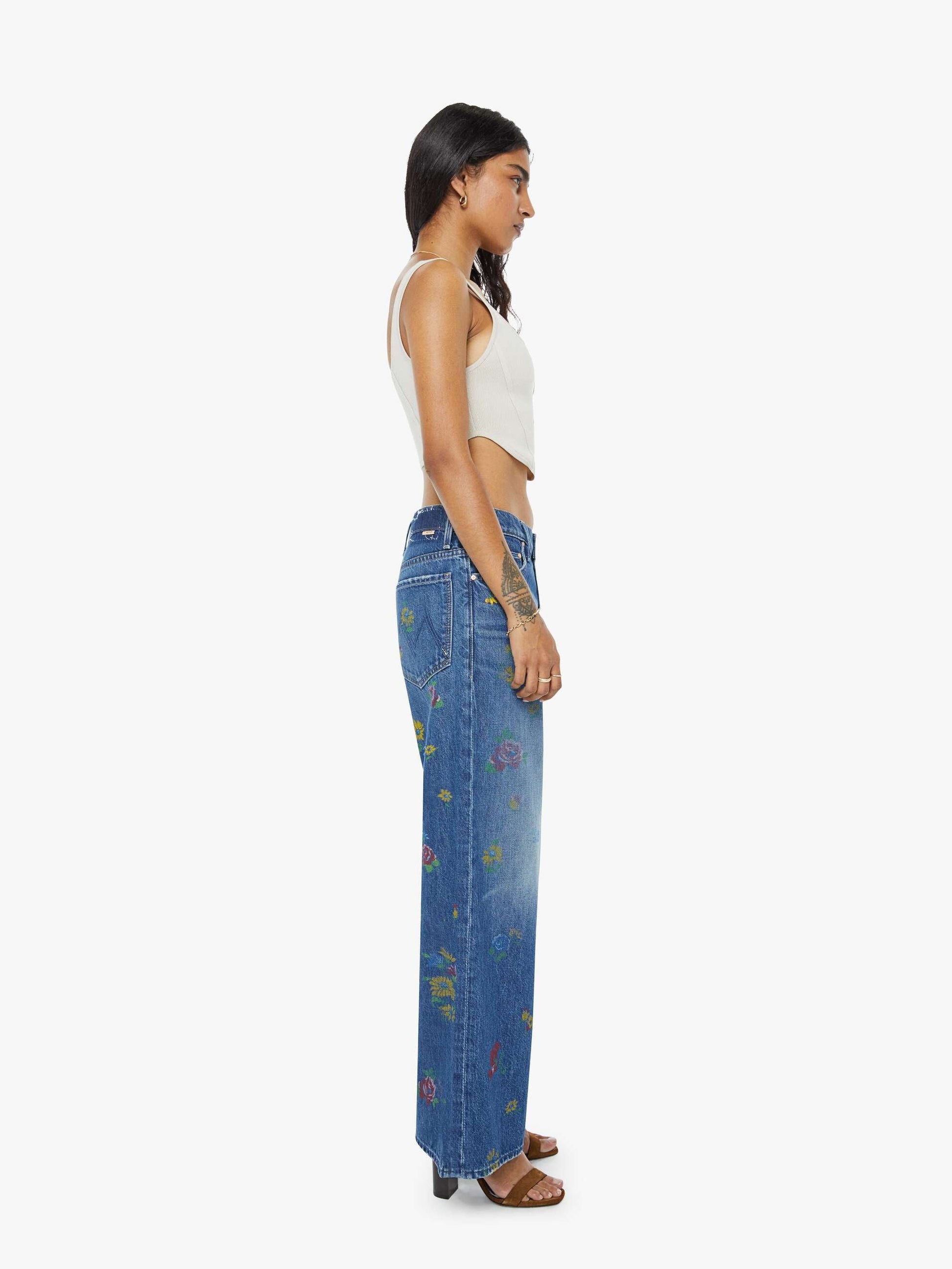 Mother Denim Women PETITES The Lil Rerun Zip Sneak