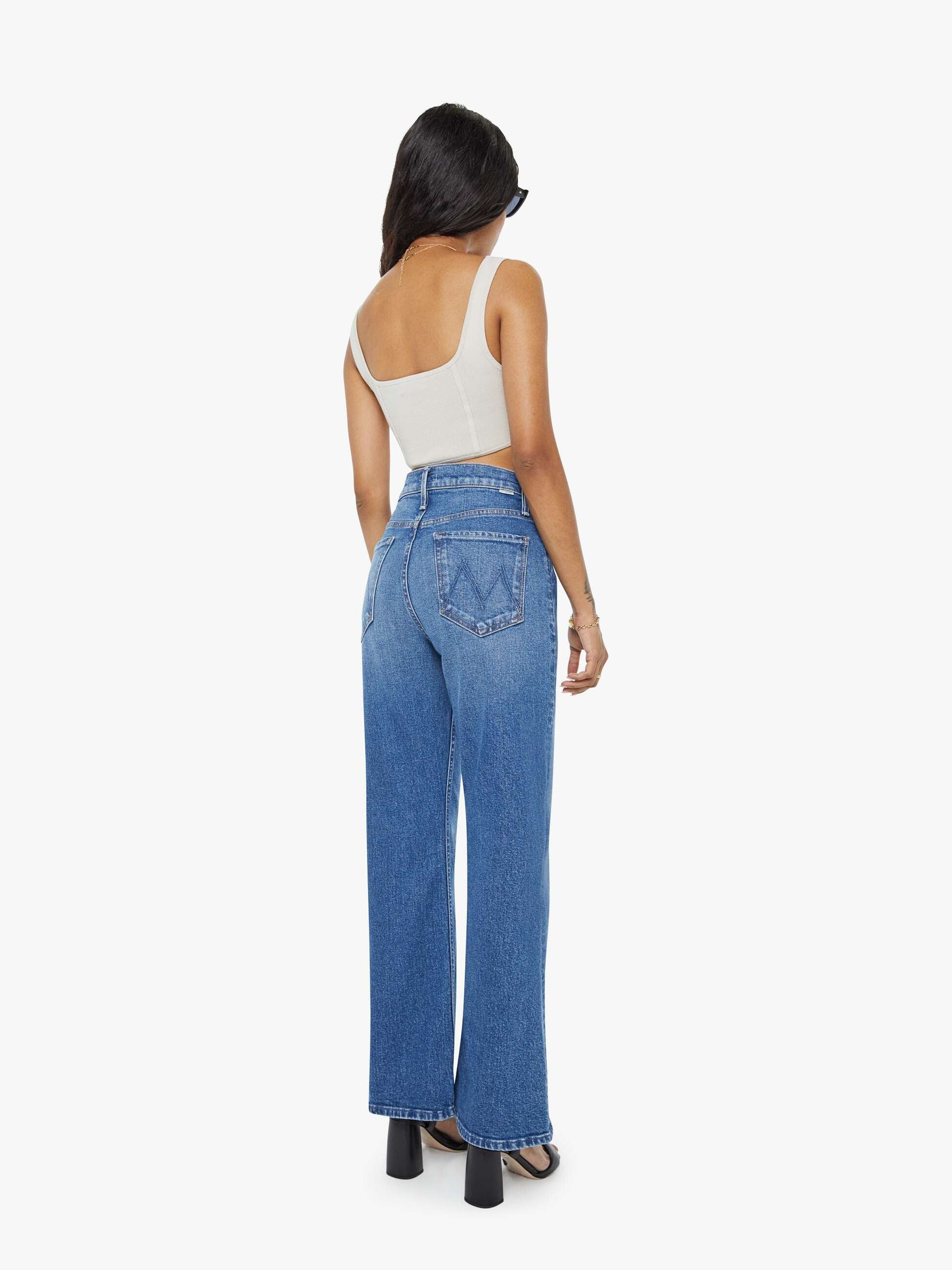 Mother Denim Women PETITES The Lil High Waisted Bookie Sneak