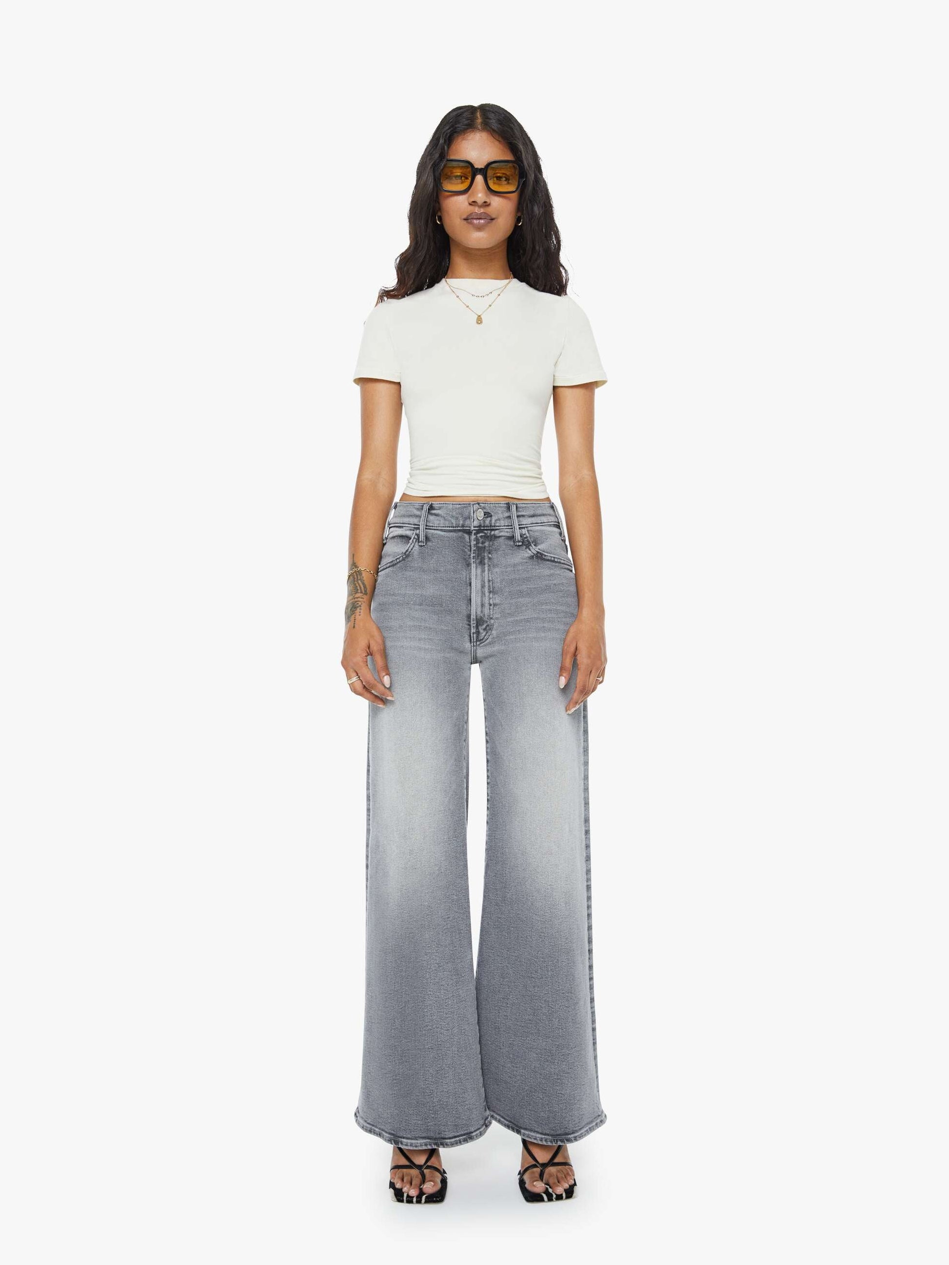 Mother Denim Women PETITES The Lil Hustler Roller Skimp