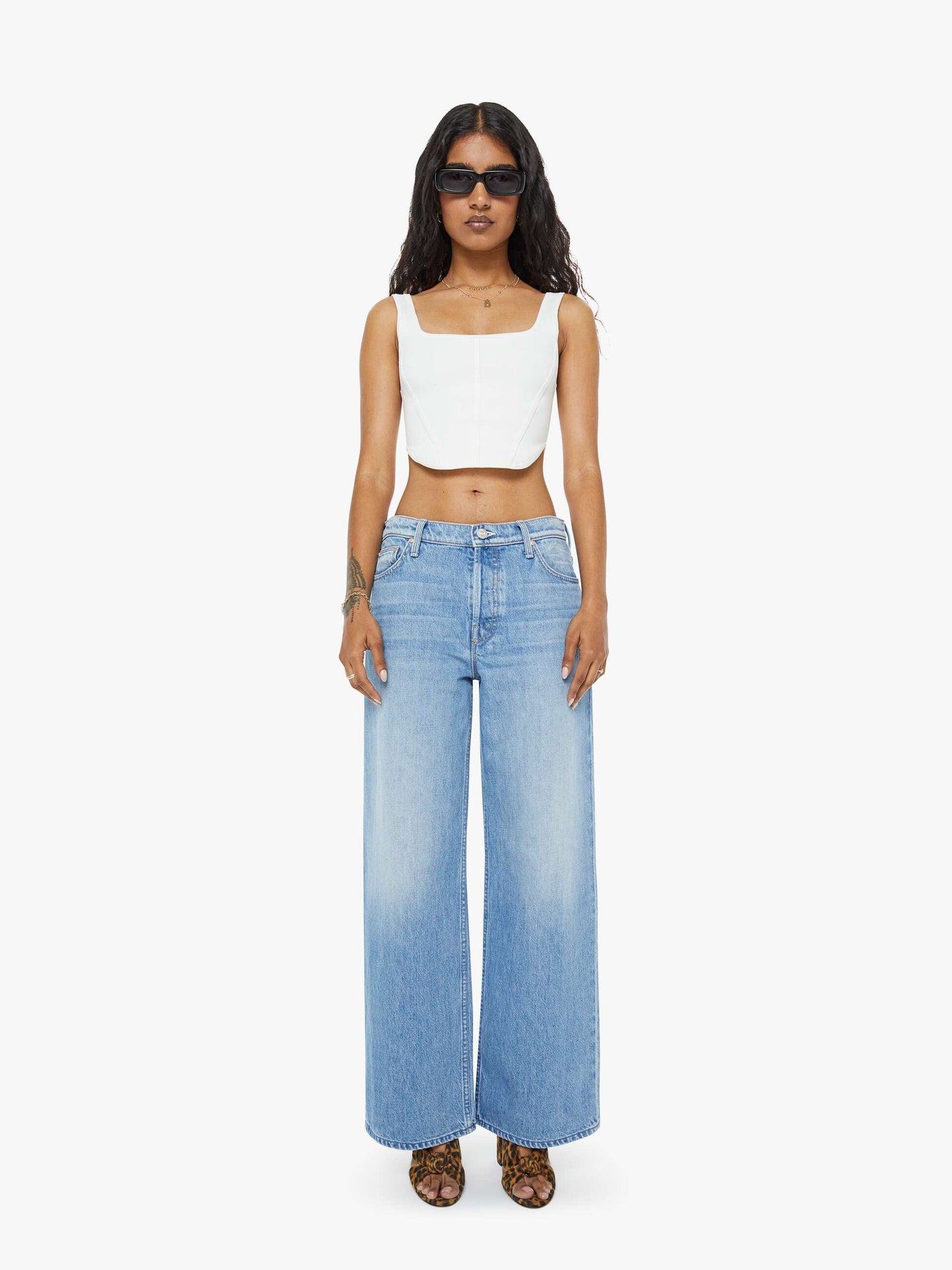 Mother Denim Women PETITES The Lil Rerun Zip Sneak