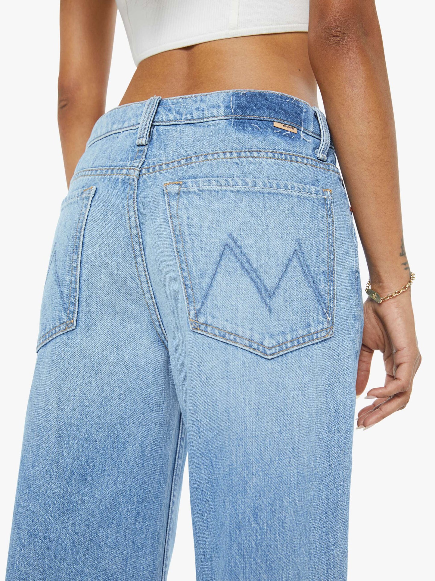 Mother Denim Women PETITES The Lil Rerun Zip Sneak