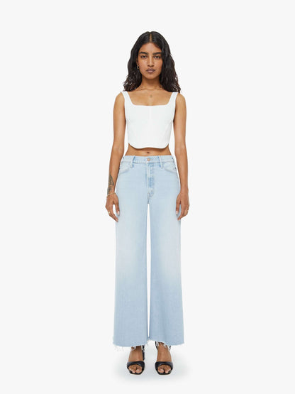 Mother Denim Women PETITES The Lil Hustler Roller Skimp Fray