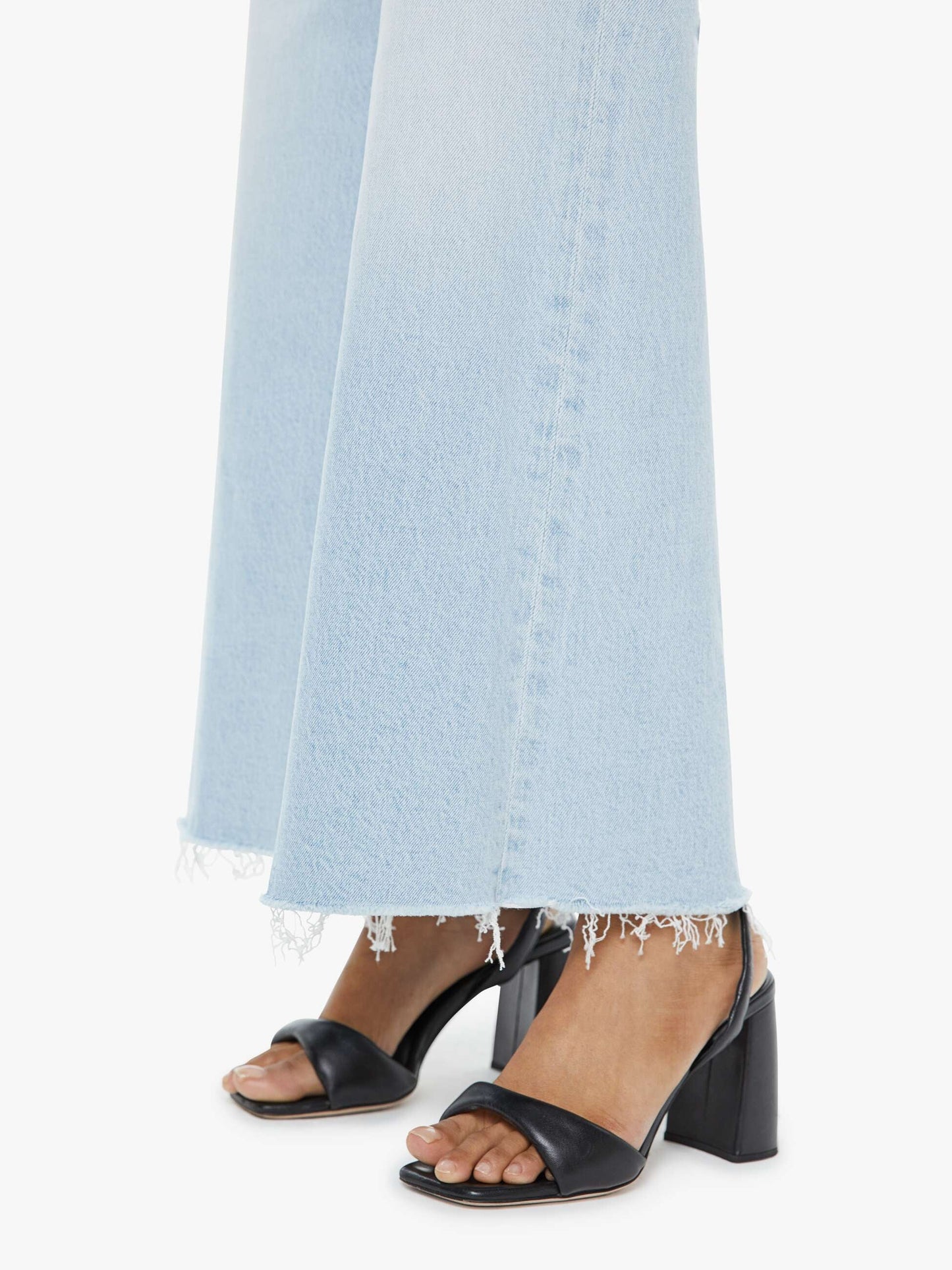 Mother Denim Women PETITES The Lil Hustler Roller Skimp Fray