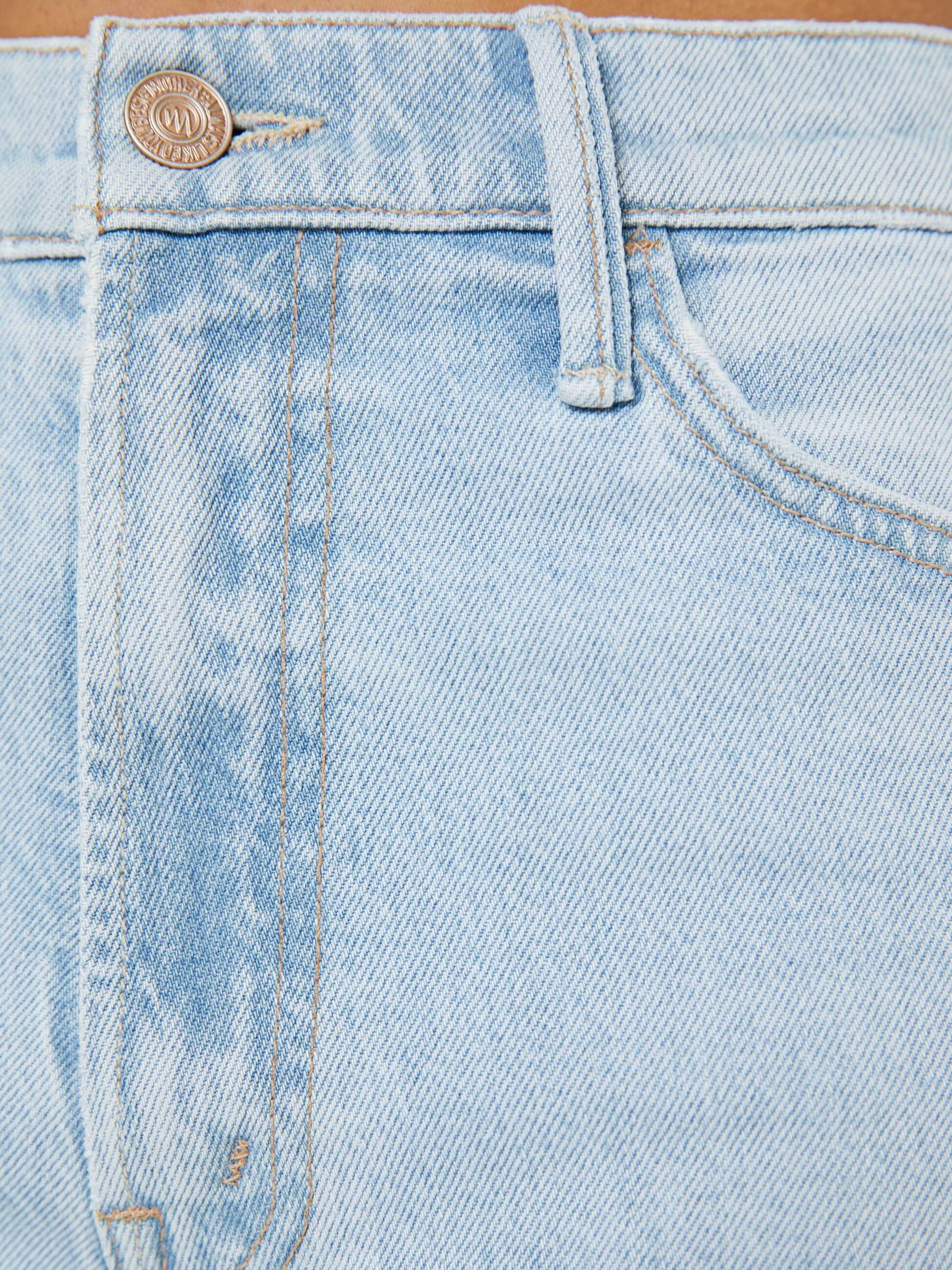 Mother Denim Women PETITES The Lil Hustler Roller Skimp Fray
