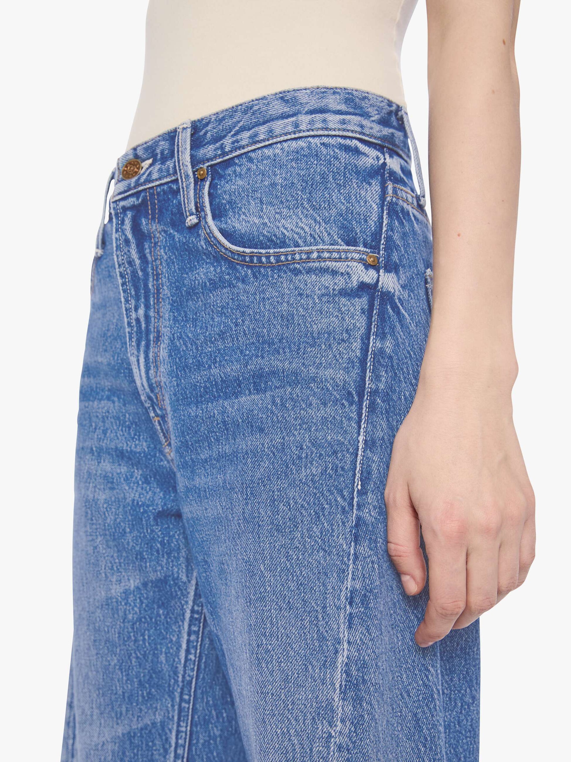 Mother Denim Women PETITES The Lil Lemon Twist Skimp