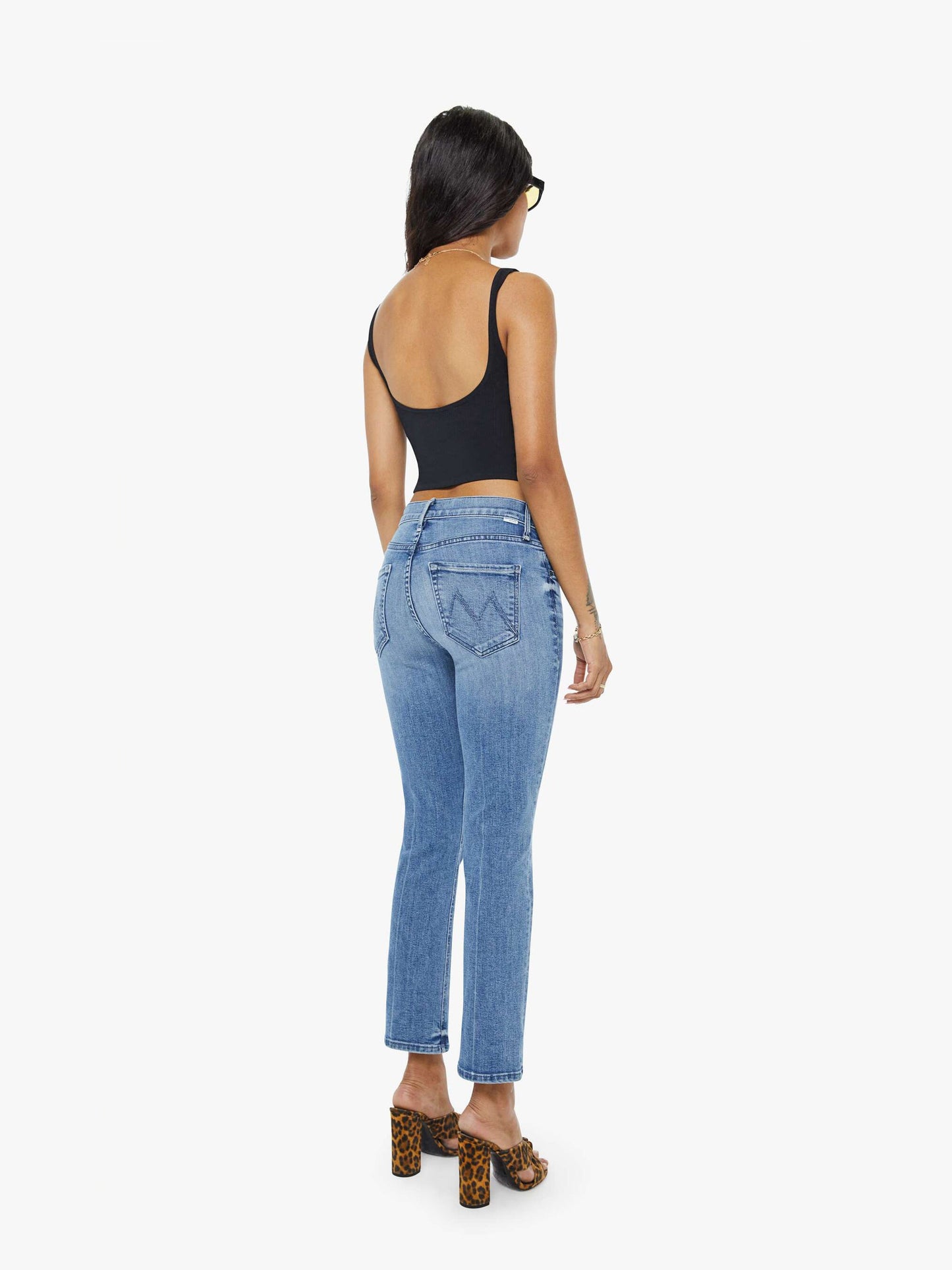 Mother Denim Women PETITES The Lil Mid Rise Dazzler Ankle