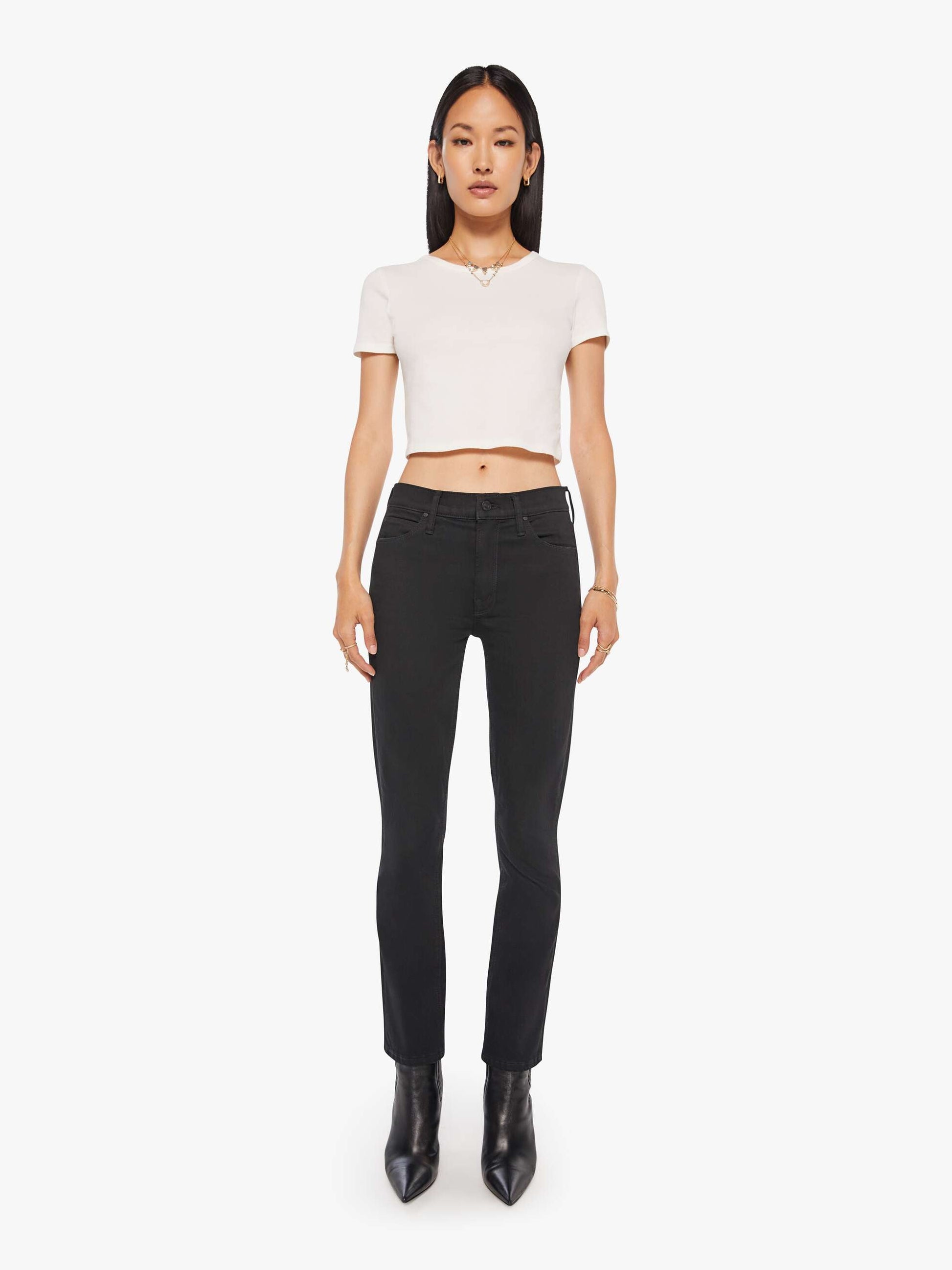 Mother Denim Women The Mid Rise Dazzler Ankle