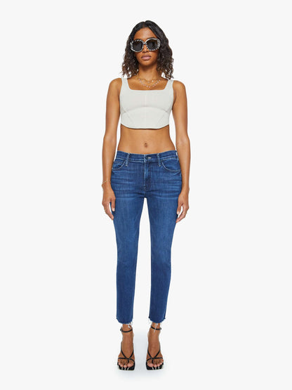 Mother Denim Women The Mid Rise Dazzler Ankle Fray