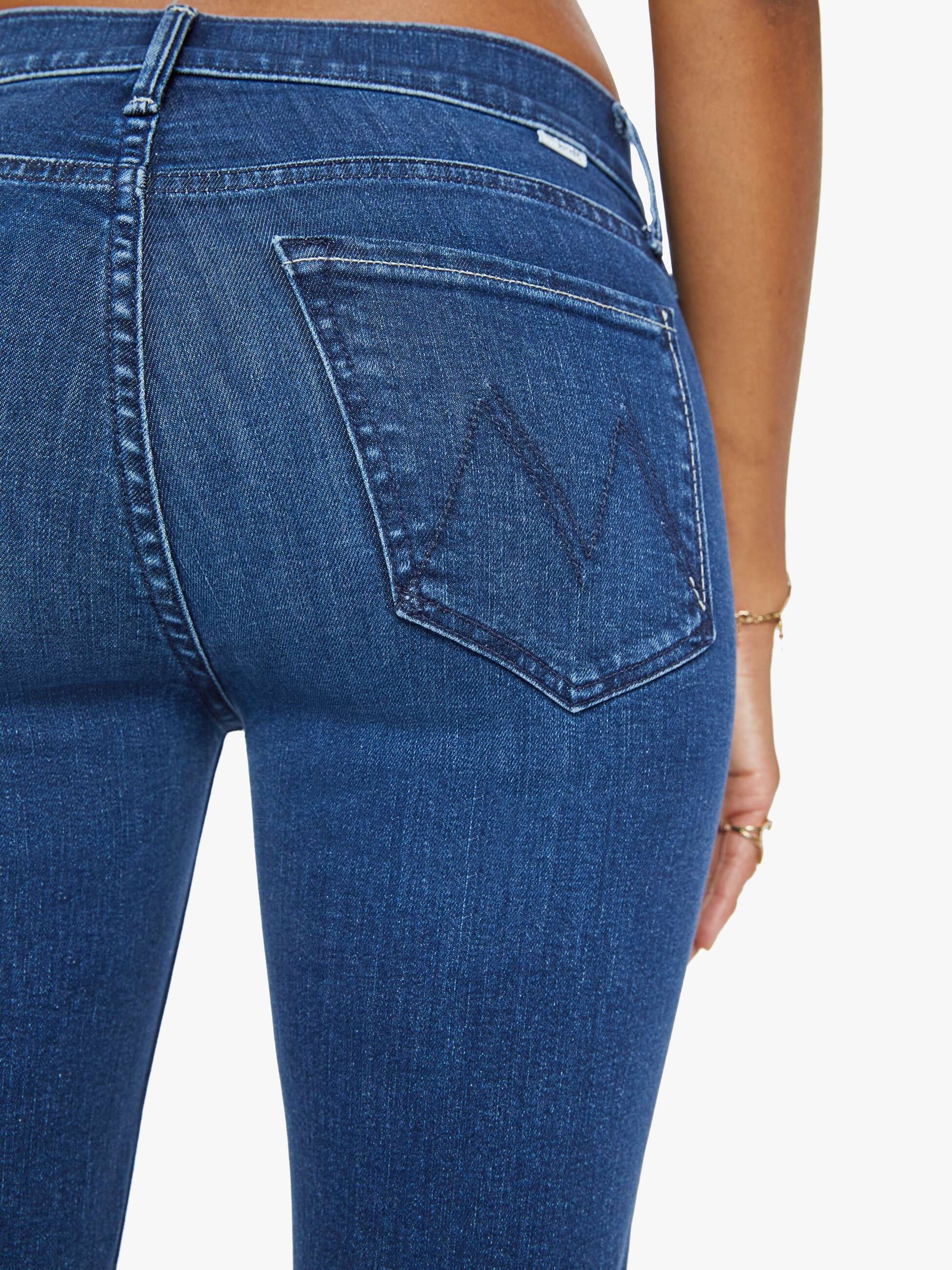 Mother Denim Women The Mid Rise Dazzler Ankle Fray
