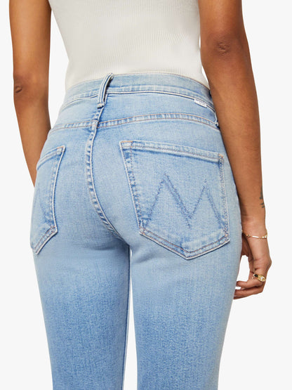 Mother Denim Women PETITES The Lil Mid Rise Dazzler Ankle Fray