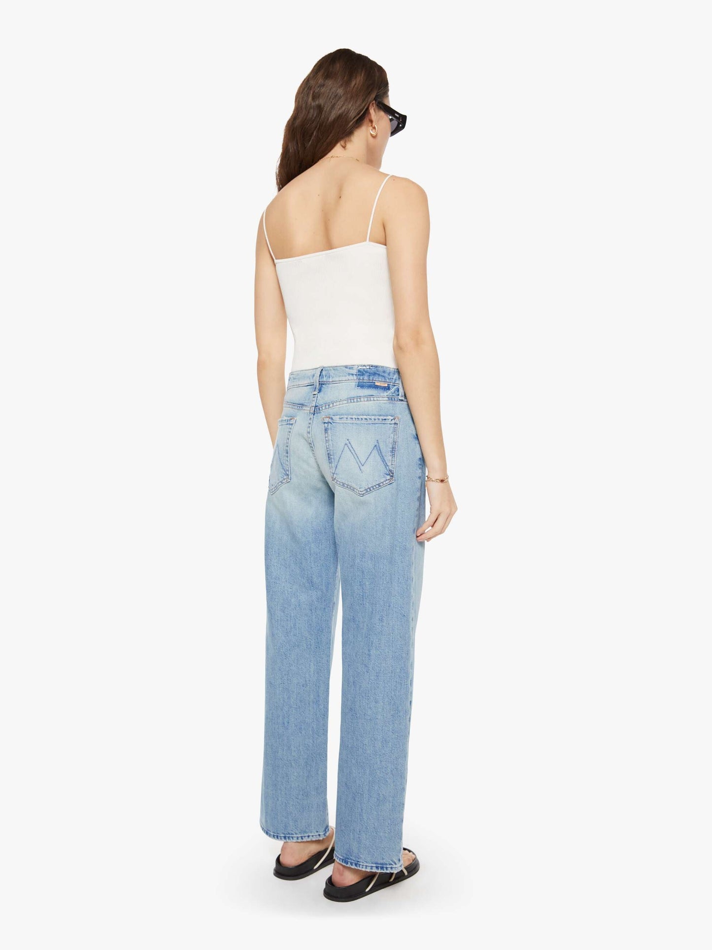 Mother Denim Women The Mid Rise Rambler Zip Skimp