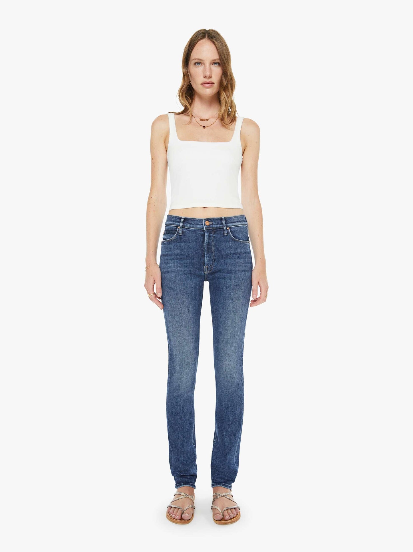 Mother Denim Women The Mid Rise Dazzler Skimp
