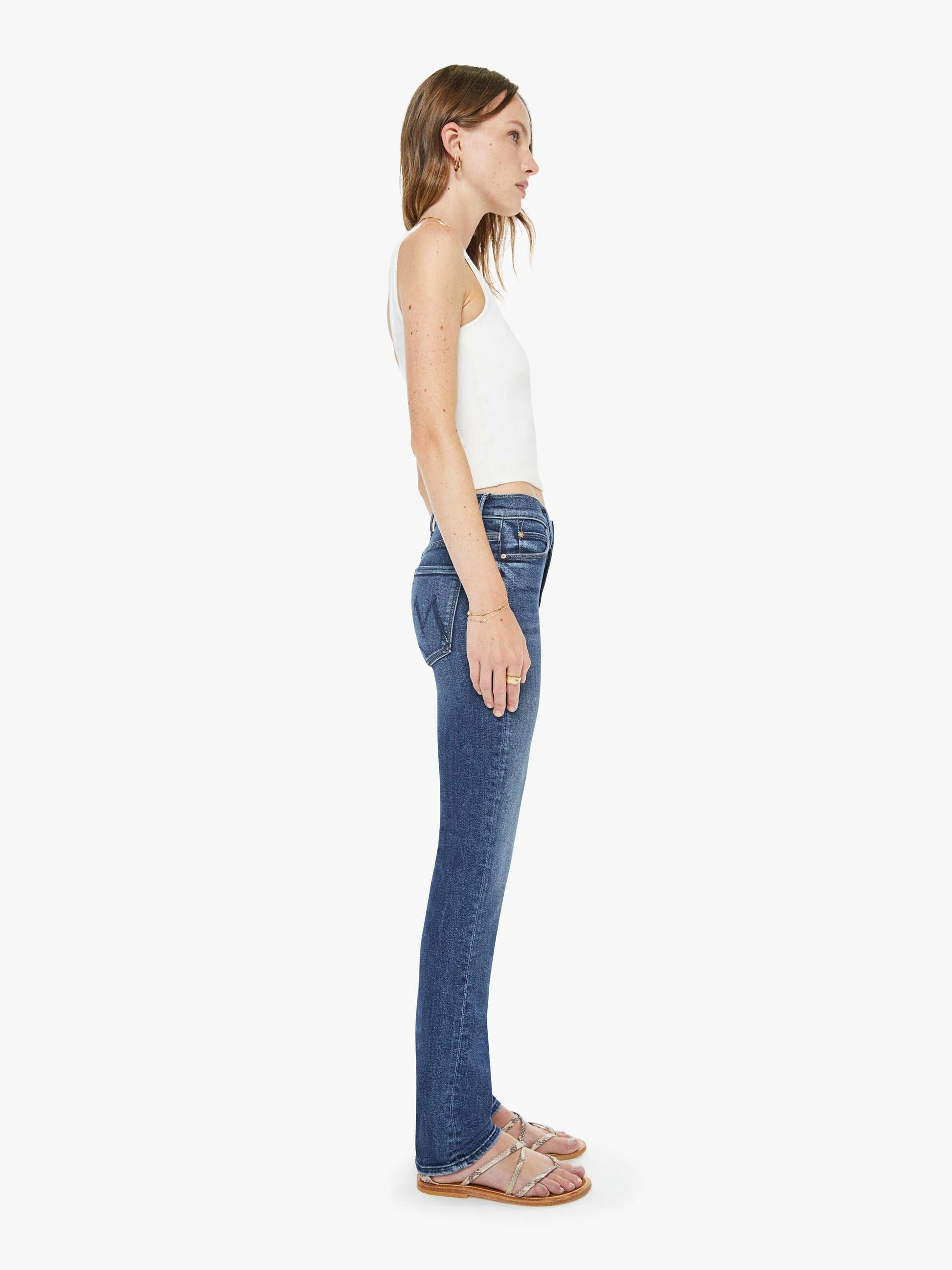 Mother Denim Women The Mid Rise Dazzler Skimp
