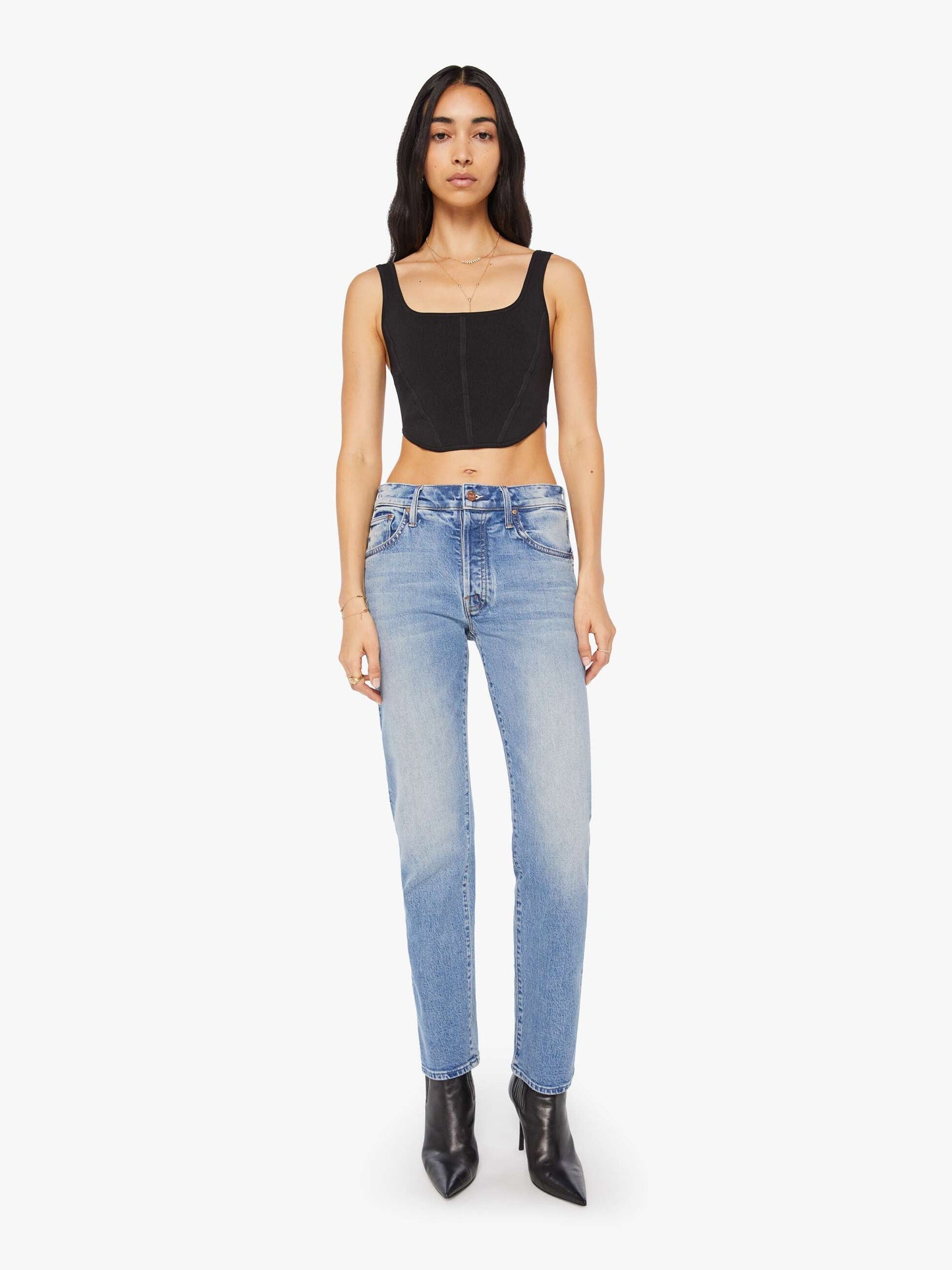 Mother Denim Women The Mid Rise Hiker Hover