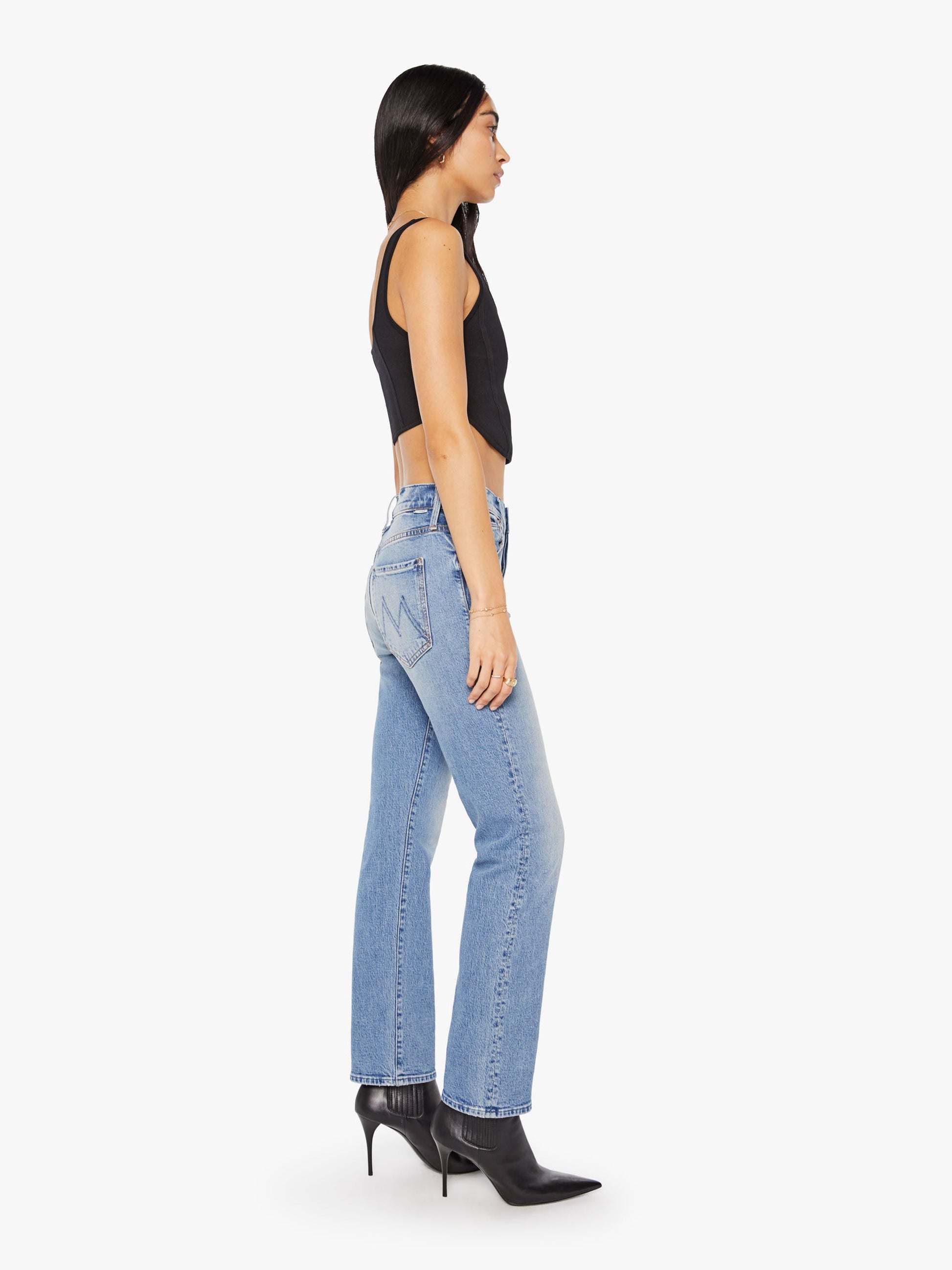 Mother Denim Women The Mid Rise Hiker Hover