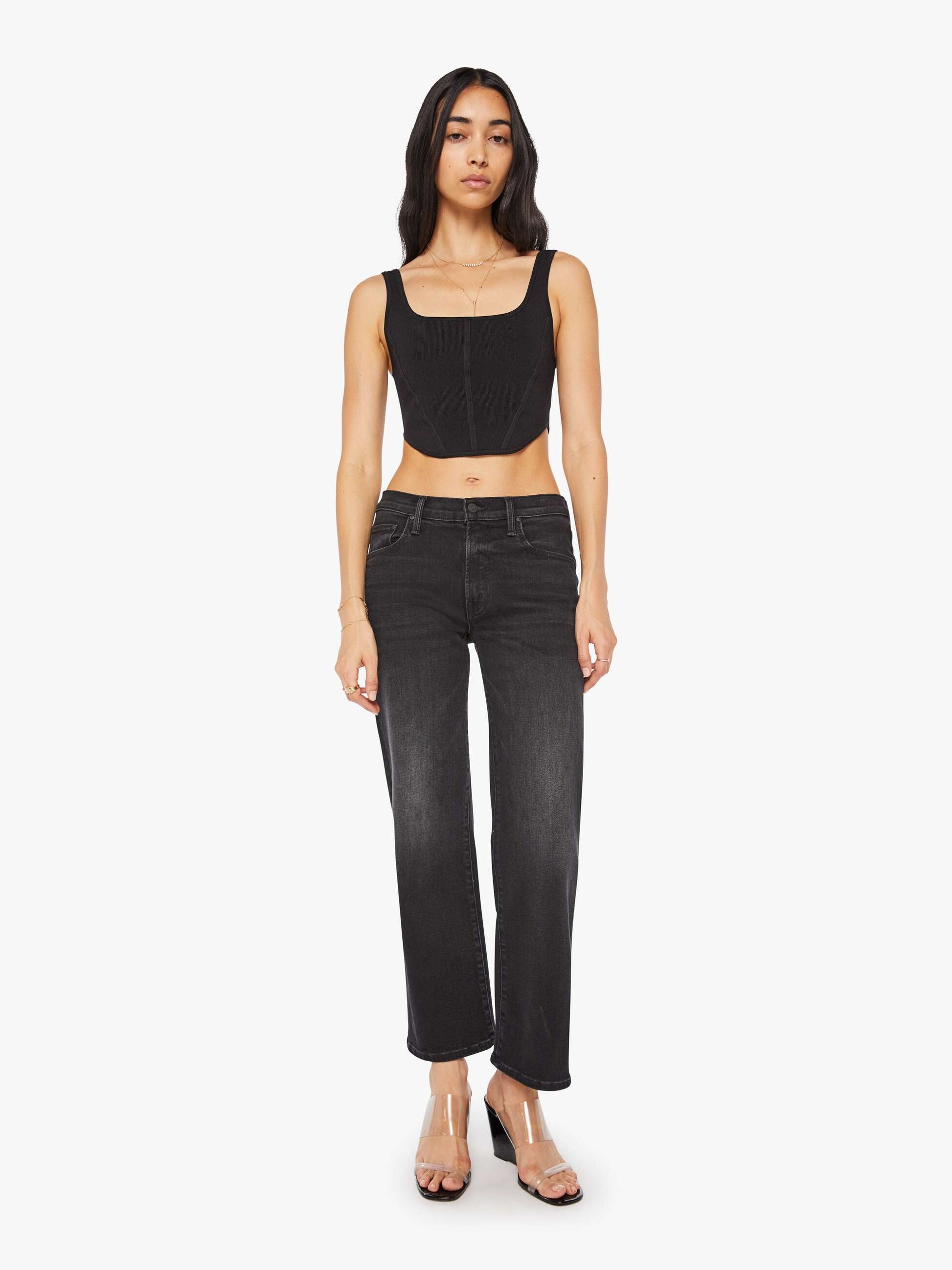 Mother Denim Women The Mid Rise Rambler Zip Flood