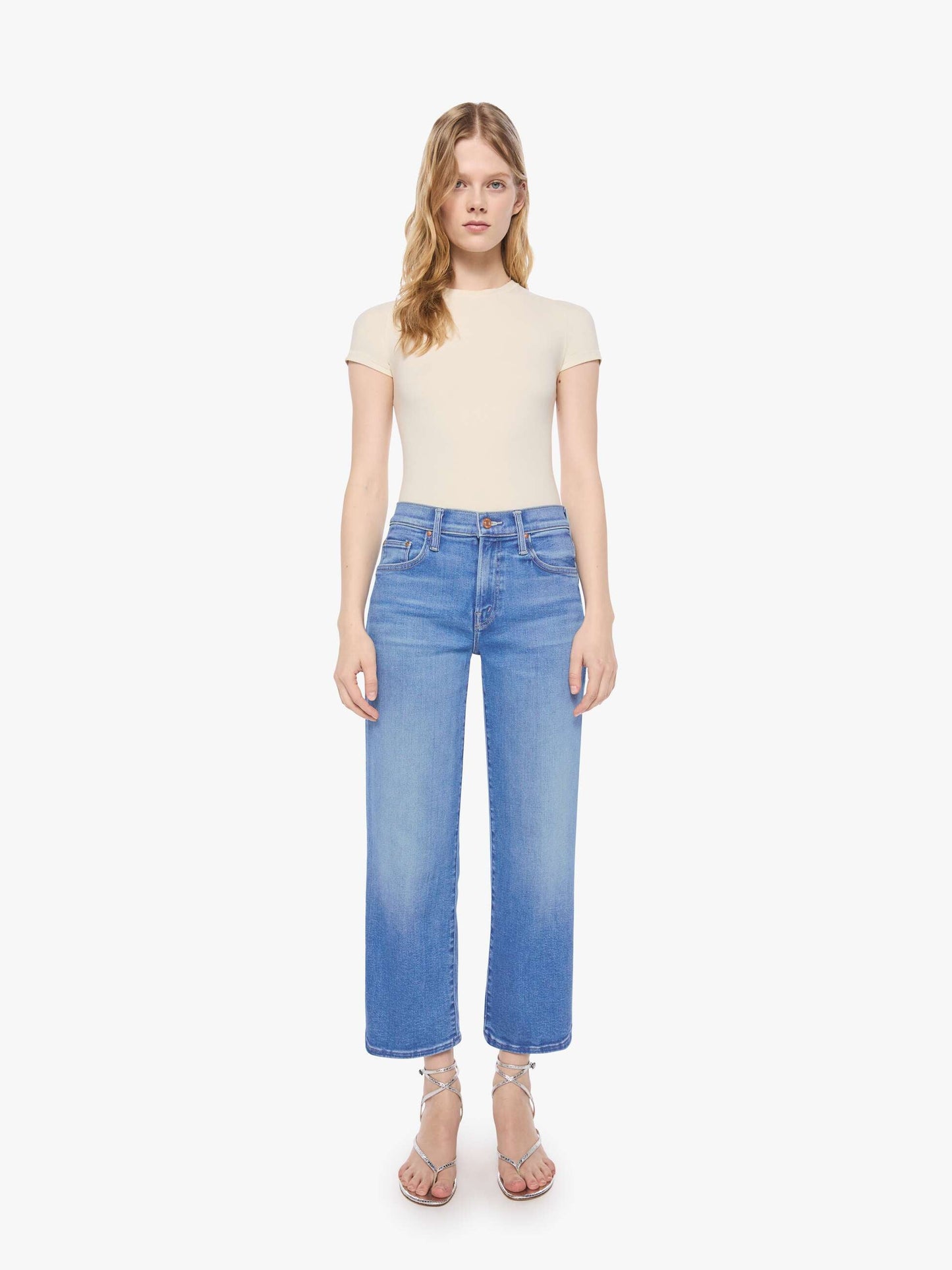 Mother Denim Women PETITES The Lil Mid Rise Rambler Zip Ankle