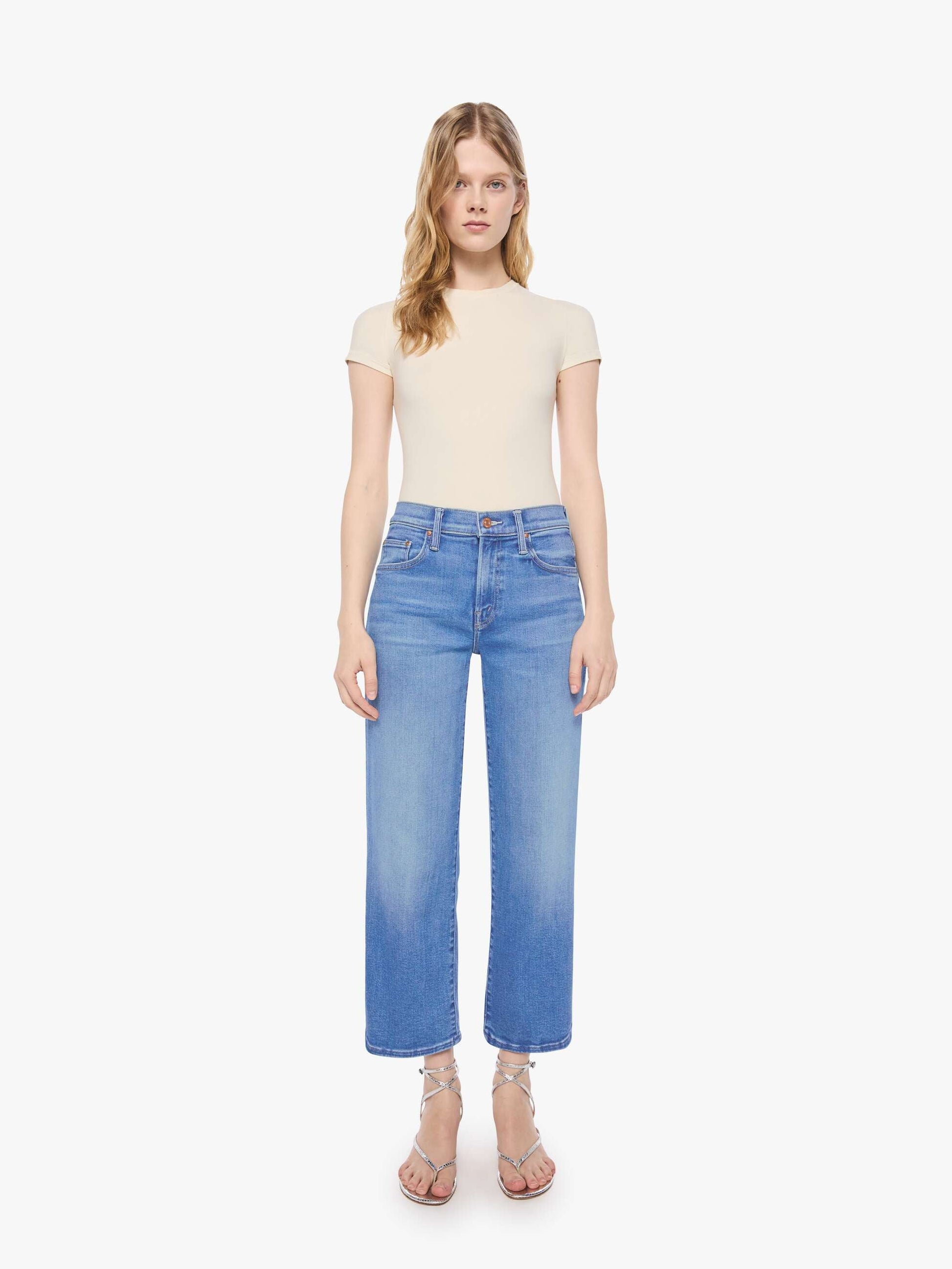 Mother Denim Women PETITES The Lil Mid Rise Rambler Zip Ankle