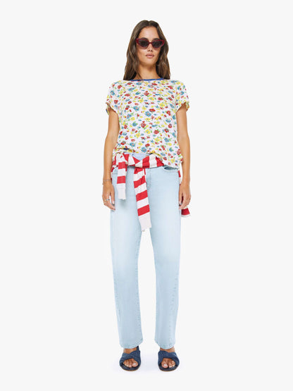 Mother Denim Women The Mid Rise Rambler Zip Ankle Fray