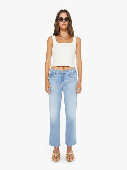Mother Denim Women The Mid Rise Rambler Zip Ankle Fray