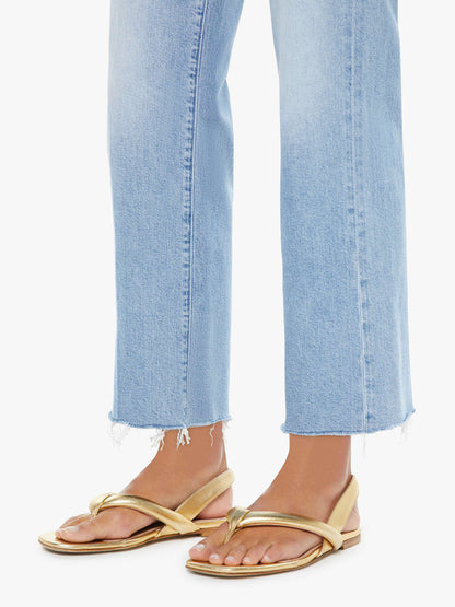 Mother Denim Women The Mid Rise Rambler Zip Ankle Fray