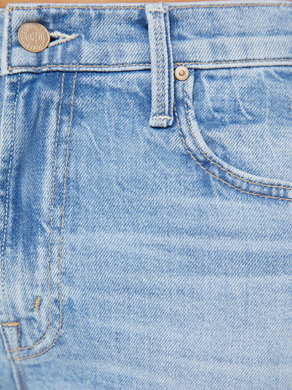 Mother Denim Women The Mid Rise Rambler Zip Ankle Fray