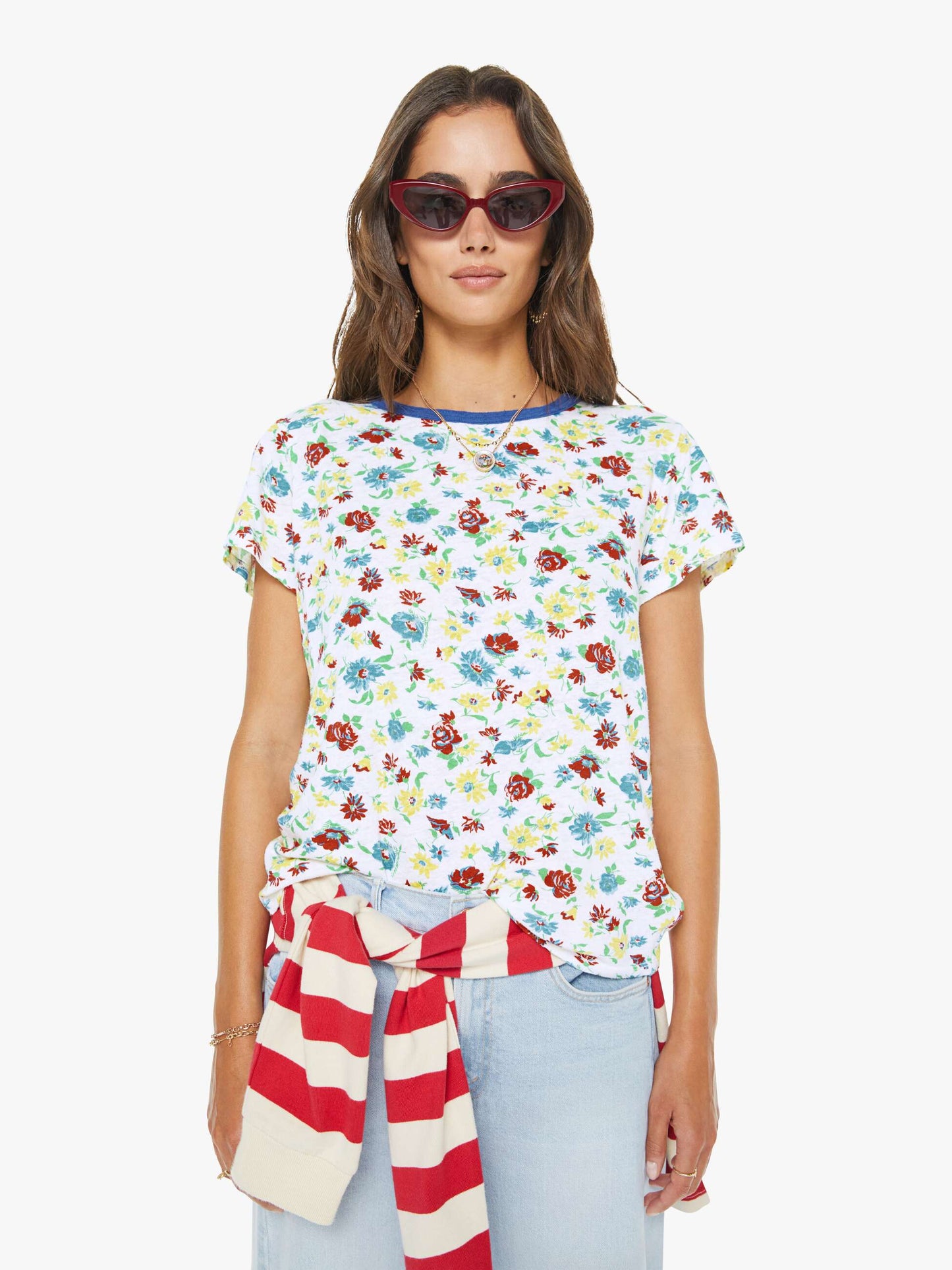 Mother Denim Women The Mid Rise Rambler Zip Ankle Fray