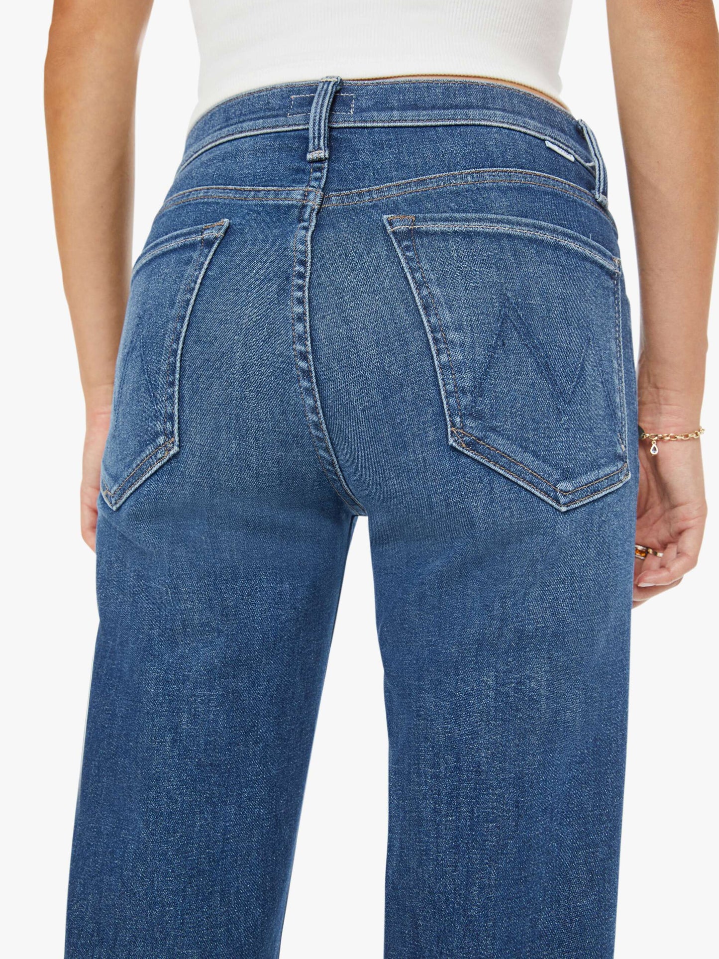 Mother Denim Women The Mid Rise Rambler Zip Ankle