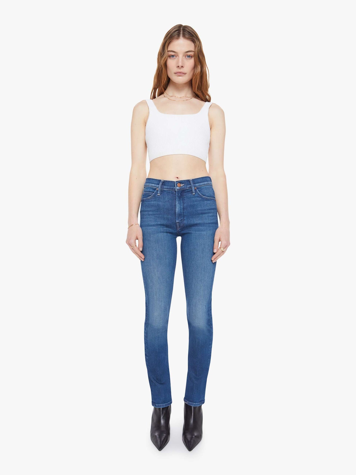 Mother Denim Women The Mid Rise Dazzler Hover